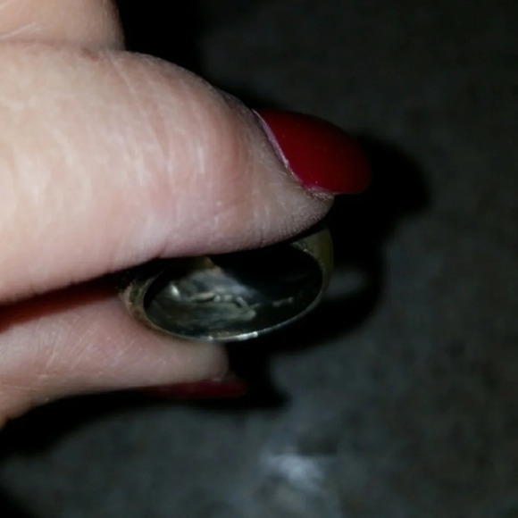 Vintage Sterling marcasite ring‎ 6.5 - Picture 4 of 5